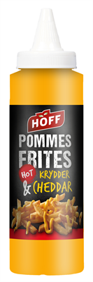 Pommes Frites Krydder & Cheddar 500gr. Flaske (6fl.pr.krt)  Hoff