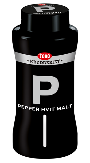 Pepper Hvit Malt 400gr. Toro  Orkla