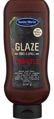 BBQ Glaze Chipotle 1100gr. Flaske Santa M.  Santa Maria