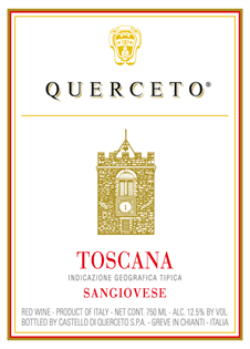 Rødvin Querceto Toscana Sangiovese 75cl  Ewine