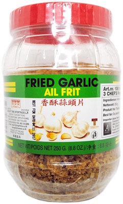 Fried Garlic 3Chefs 250gr. (12stk pr.krt)  AF