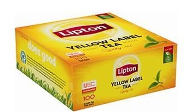 Yellow Label Te 50 poser Lipton  Cuveco