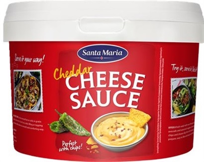 Cheddar Cheese Saus 3kg Spann  Santa Maria