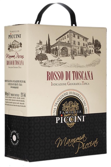Rødvin Mamma Piccini Toscana Italia 3ltr BIB (4stk pr.krt)  Ringnes