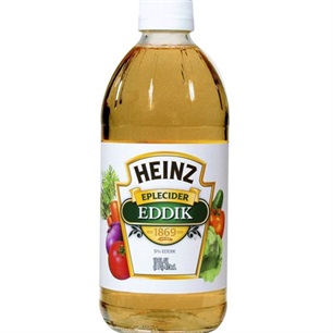 Eplecider Eddik 473ml. Heinz (12 fl pr.krt)  C.Evensen
