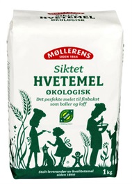 Hvetemel Økologisk 1kg (10kg pr.pk)  Norgesmøll.