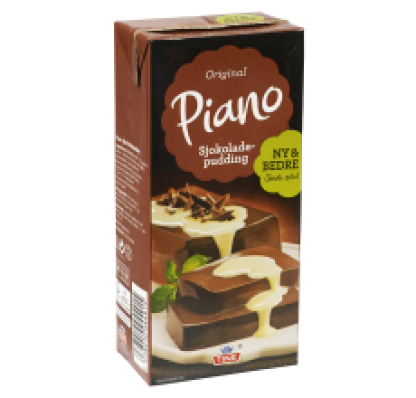 Sjokoladepudding Piano 8x1ltr. Tine  Rgr.
