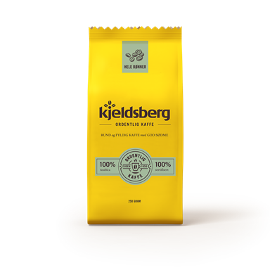 Kaffe Espresso 1/1 Bønner 500gr. (12pk pr.krt) Kjeldsberg  Kjeldsberg