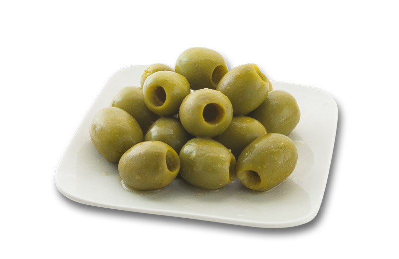 Oliven Grønn u/Sten 690gr. Glass Hutesa (12gl.pr.krt)  Foodbroker