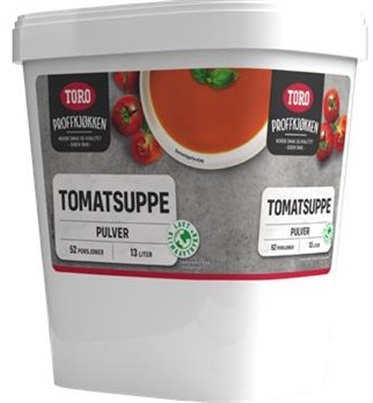 Tomatsuppe pulver gir 13ltr. Toro  Rieber&Søn