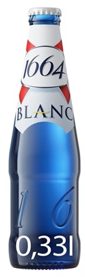Kronenborg 1664 Blanc 5% 24x0,33ltr Glassflaske  Ringnes