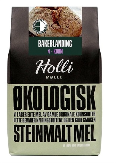4-Korn Bakemix Øko 6x1kg Holli  Holli Mølle