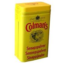 Sennep Tørr 100gr. Colman's (12stk pr.pk)  Colemans