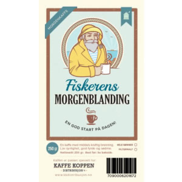 Kaffe Fiskerens Morgenbl. 250gr. Filtermalt  KKD