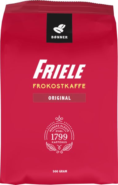 Kaffe Frokost Hele Bønner 12x500gr. Friele  Friele