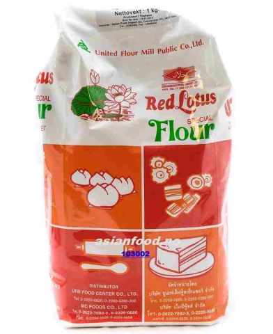 Hvetemel Red Lotus Special Flour 1kg (10kg pr.krt)  AF