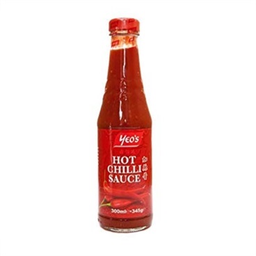 Chili Sauce Hot 300ml YEO`S (24stk pr.krt)  AF