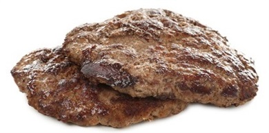 Elgburger 120gr. Stekt (ca.5 kg pr krt) Frys  Smedstuen