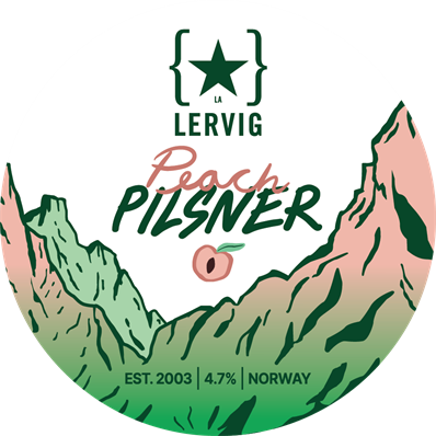 Pilsner Peach 4,7% 30ltr Plast Keykeg  Lervig