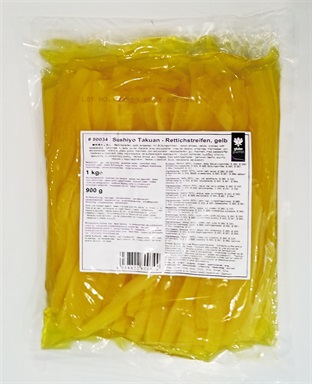 Sushi Yellow Radish Strips 1kg (10x1kg pr.krt)  AF