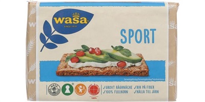 Wasa Sport + Knekkebrød 210gr.(12pk.pr.krt)  Barilla