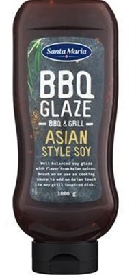 BBQ Glaze Asian Style Soy 1000gr. Flaske  Santa Maria