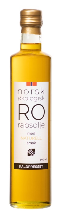 Rapsolje Ro Naturell Økologisk 12x0,5ltr Holli  Holli Mølle