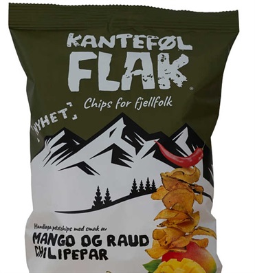 Kantefølflak Mango&Raud Chili 20x150gr. Skaffevare  Finstad