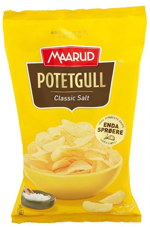 Potetgull m/Salt 15x250gr. Maarud  Rgr.