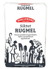 Rugmel Siktet 1kg (10kg pr.pk)  Norgesmøll.