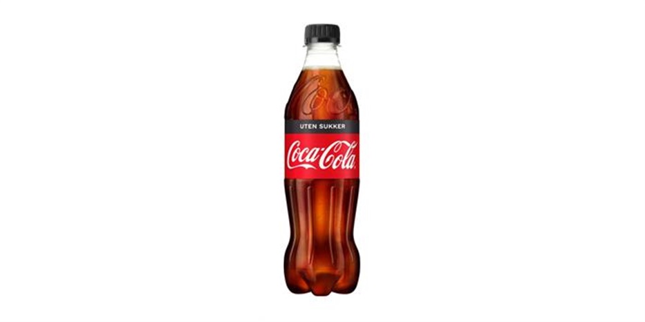 Coca Cola u/sukker 24x0,5ltr.  Coca Cola