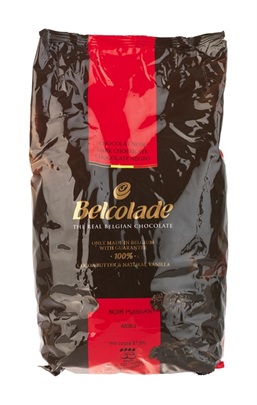 Sjokoladepellets Mørk Belcolade 57,5% 5kg(2stk pr.krt)  Idun