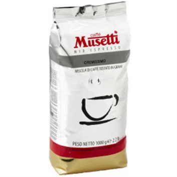 Kaffe Musetti Cremissimo Espresso 1/1 Bønner 1kg  Kjeldsberg