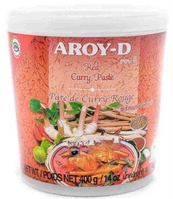 AROY-D Red curry paste 24x400g  AF