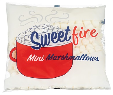 Marshmallows Mini Sweetfire 20x100gr.(skaffev.)  Finstad