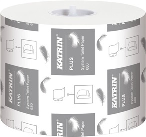 Toalettpapir Plus System 680 2-lag 36rl Katrin  Katrin