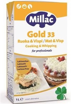 Millac Gold (Fløte) Laktosefri 1ltr (12stk pr.krt)  Unique Food