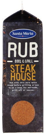 BBQ Rub&Dry Steakhouse bbq 565gr. Santa M.  Santa Maria