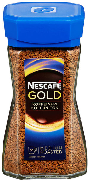 Nescafe Uten Koffein 100gr. glass  Nestle