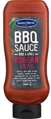 BBQ Sauce Korean Style 1000gr. Flaske  Santa Maria