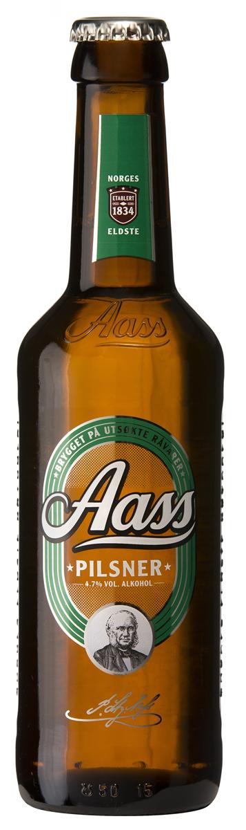 Aass Pilsner  24x0,33ltr Glassflaske  Aass Brygg.