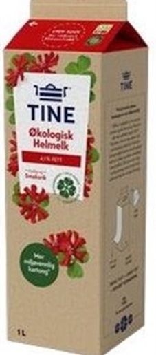 H-Melk Økologisk 10x1ltr(selges kun i hele brett)(skaffev.)  Tine