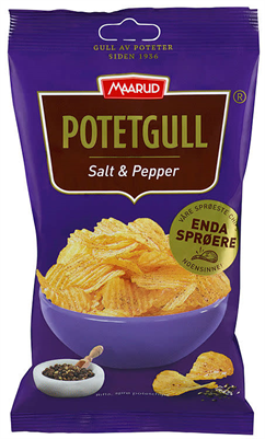 Potetgull m/Salt&Pepper 20x40gr. Maarud  Maarud