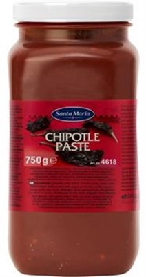 Chili Paste Chipotle 750gr. Plastglass  Santa Maria
