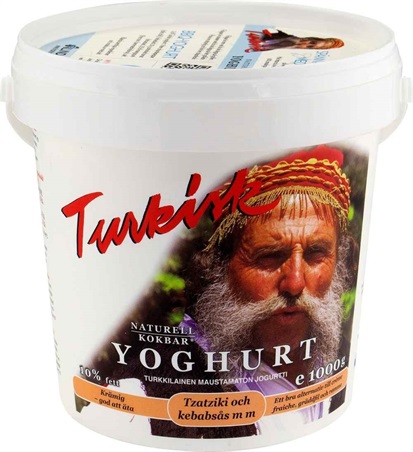 Yoghurt Tyrkisk 10% 1kg Jelatinsiz  Bama