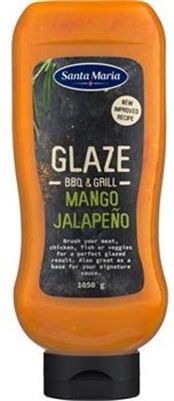 BBQ Glaze Mango Jalapeno 1050gr. Flaske  Santa Maria